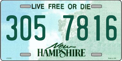 NH license plate 3057816