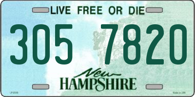 NH license plate 3057820