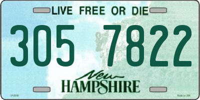 NH license plate 3057822