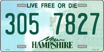 NH license plate 3057827
