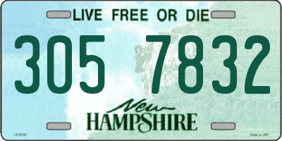 NH license plate 3057832