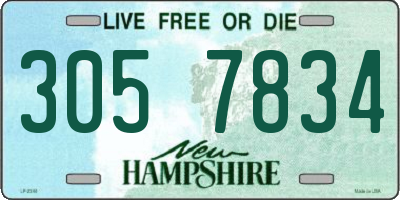 NH license plate 3057834
