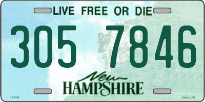 NH license plate 3057846