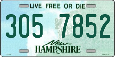NH license plate 3057852