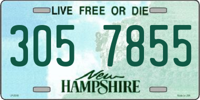 NH license plate 3057855