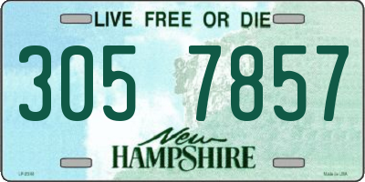 NH license plate 3057857