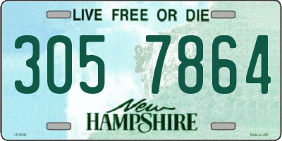 NH license plate 3057864