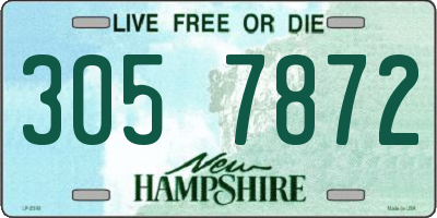 NH license plate 3057872