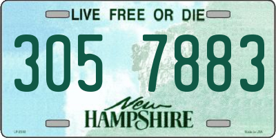 NH license plate 3057883