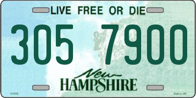 NH license plate 3057900