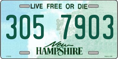 NH license plate 3057903