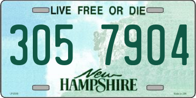 NH license plate 3057904