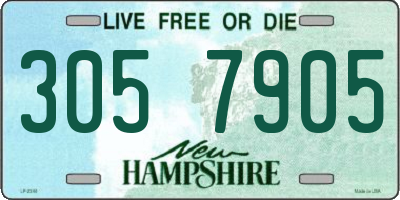 NH license plate 3057905