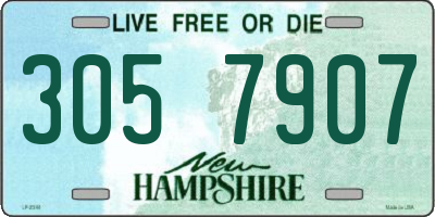 NH license plate 3057907