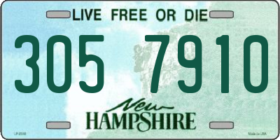 NH license plate 3057910