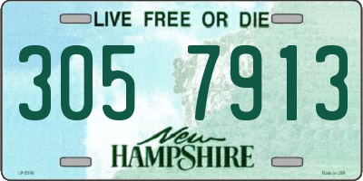 NH license plate 3057913