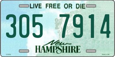 NH license plate 3057914
