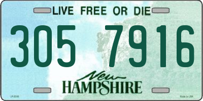 NH license plate 3057916