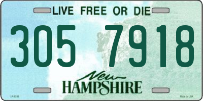 NH license plate 3057918