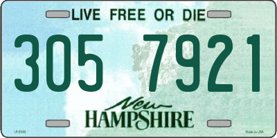 NH license plate 3057921