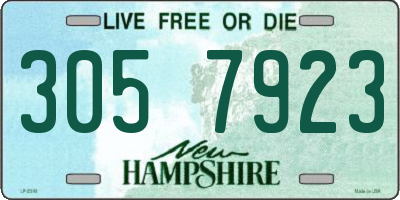 NH license plate 3057923