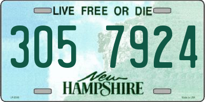 NH license plate 3057924