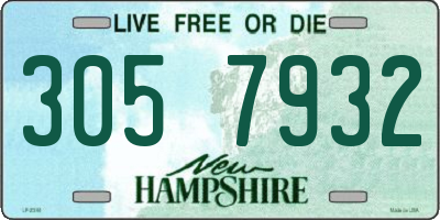 NH license plate 3057932