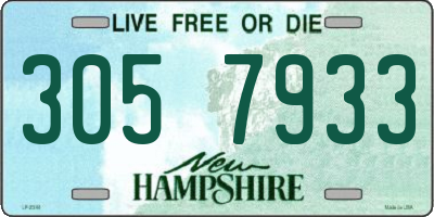 NH license plate 3057933
