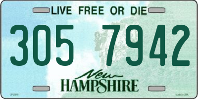 NH license plate 3057942