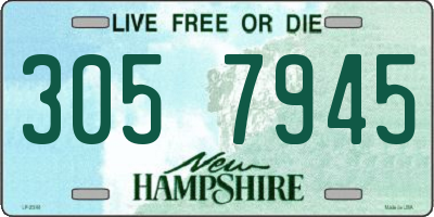 NH license plate 3057945
