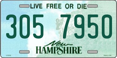 NH license plate 3057950
