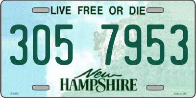 NH license plate 3057953
