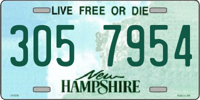 NH license plate 3057954