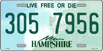 NH license plate 3057956