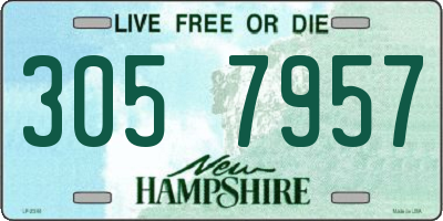 NH license plate 3057957