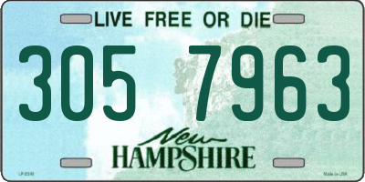 NH license plate 3057963