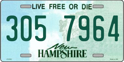 NH license plate 3057964