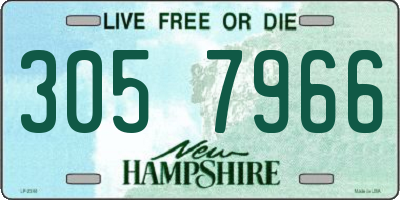 NH license plate 3057966