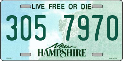NH license plate 3057970