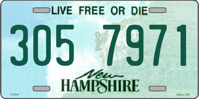 NH license plate 3057971