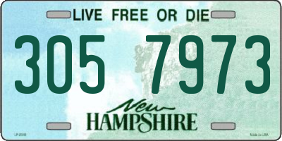 NH license plate 3057973