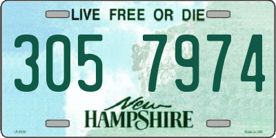 NH license plate 3057974