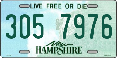 NH license plate 3057976