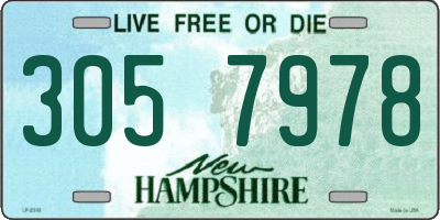 NH license plate 3057978