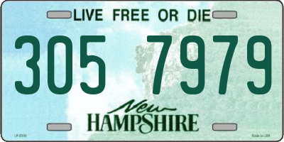 NH license plate 3057979