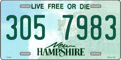 NH license plate 3057983