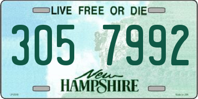 NH license plate 3057992