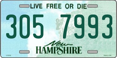 NH license plate 3057993