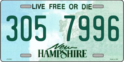 NH license plate 3057996