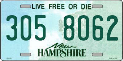 NH license plate 3058062